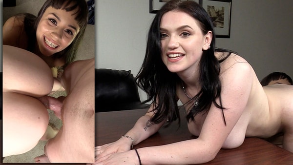 Gracie and Rose Threeway – Backroom Casting Couch