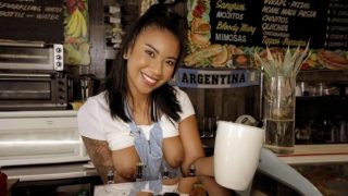 Mofos: The Café Waitress Gets Creampied – Ameena Greene