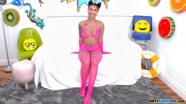 Dirty Auditions – Ameena Green Greets You With Her Pussy