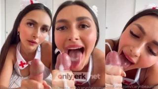 OnlyFans Caryn Beaumont – Nurse Cosplay POV Handjob