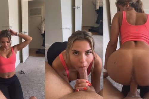 OnlyFans Madiiitay – Gym Fit POV Sextape