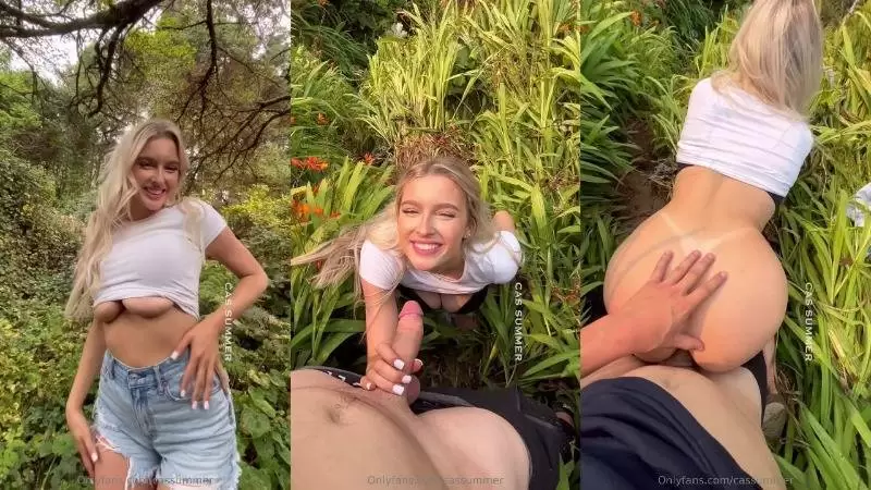 OnlyFans Cas Summer – POV Sneak Sex In The Jungle