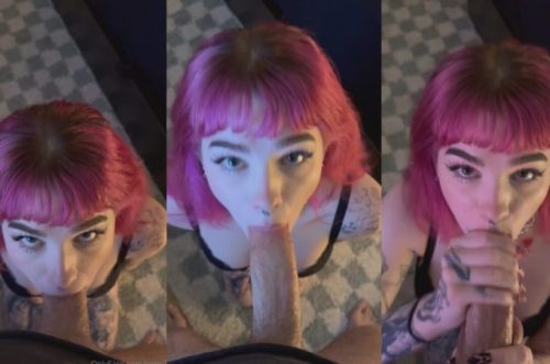 OnlyFans Emily Oram – Pink Hair POV Blowjob