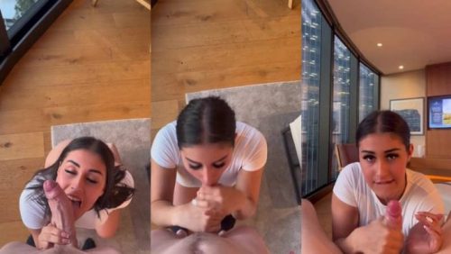 OnlyFans Brunnettebaby Loves Giving A Messy Blowjob