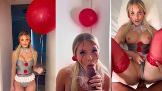 OnlyFans ScarlettKissesXO – Pennywise Dick Sucking Clown Railed By BBC