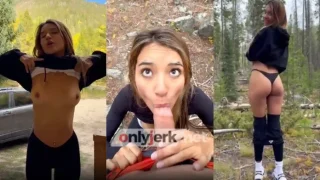 OnlyFans Veronica Diaz Went Hiking And Gave A Blowjob In The Woods