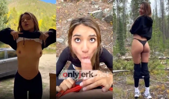 OnlyFans Veronica Diaz Went Hiking And Gave A Blowjob In The Woods