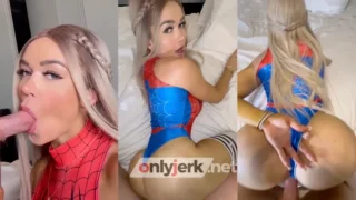 OnlyFans WoodBaby – BG Doggy Fuck In Spider Girl Cosplay