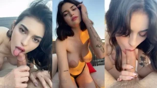 OnlyFans XoFreja Makes Her BF’s Cock Cum Outdoors