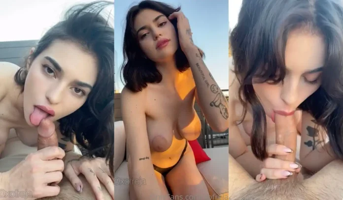 OnlyFans XoFreja Makes Her BF’s Cock Cum Outdoors