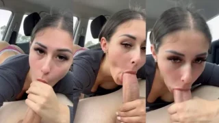 OnlyFans Sarah Henderson Blowjobs In A Car